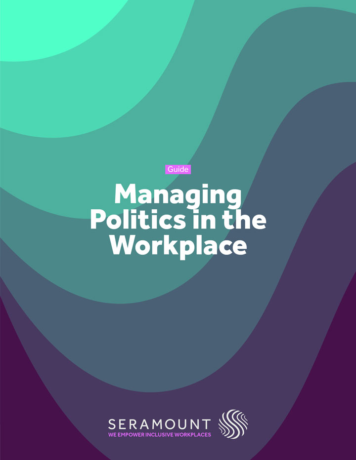 Seramount's tweet photo. As #DEI and #HR leaders, how do you address politics in the workplace?
Our experts weigh in on #BestPractices for employers to help build genuinely inclusive workplaces.

Download the guide here: https://t.co/yEmgUAf2uw

#Seramount #midterms #2022election #talentstrategy https://t.co/gcCgMmjZfi