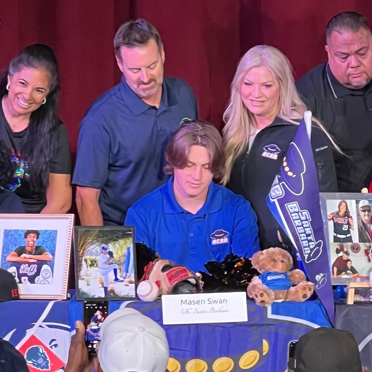 Congratulations MLK LHP <a href="/swan_masen/">Masen Swan</a>, Masen Swan on signing his NLI today with <a href="/UCSB_Baseball/">UC Santa Barbara Baseball</a>. We are all excited and proud of you Mase. 🦢. <a href="/Checket88/">Andrew Checketts</a> <a href="/coachferg/">Donegal Fergus</a> <a href="/JonesUCSB/">Dylan Jones</a> <a href="/latsondheimer/">eric sondheimer</a> <a href="/CallMeEPJ/">Eric-Paul Johnson</a> <a href="/Inland_Sports/">The Inland_Sports Show</a> @InlandEmpireBCA