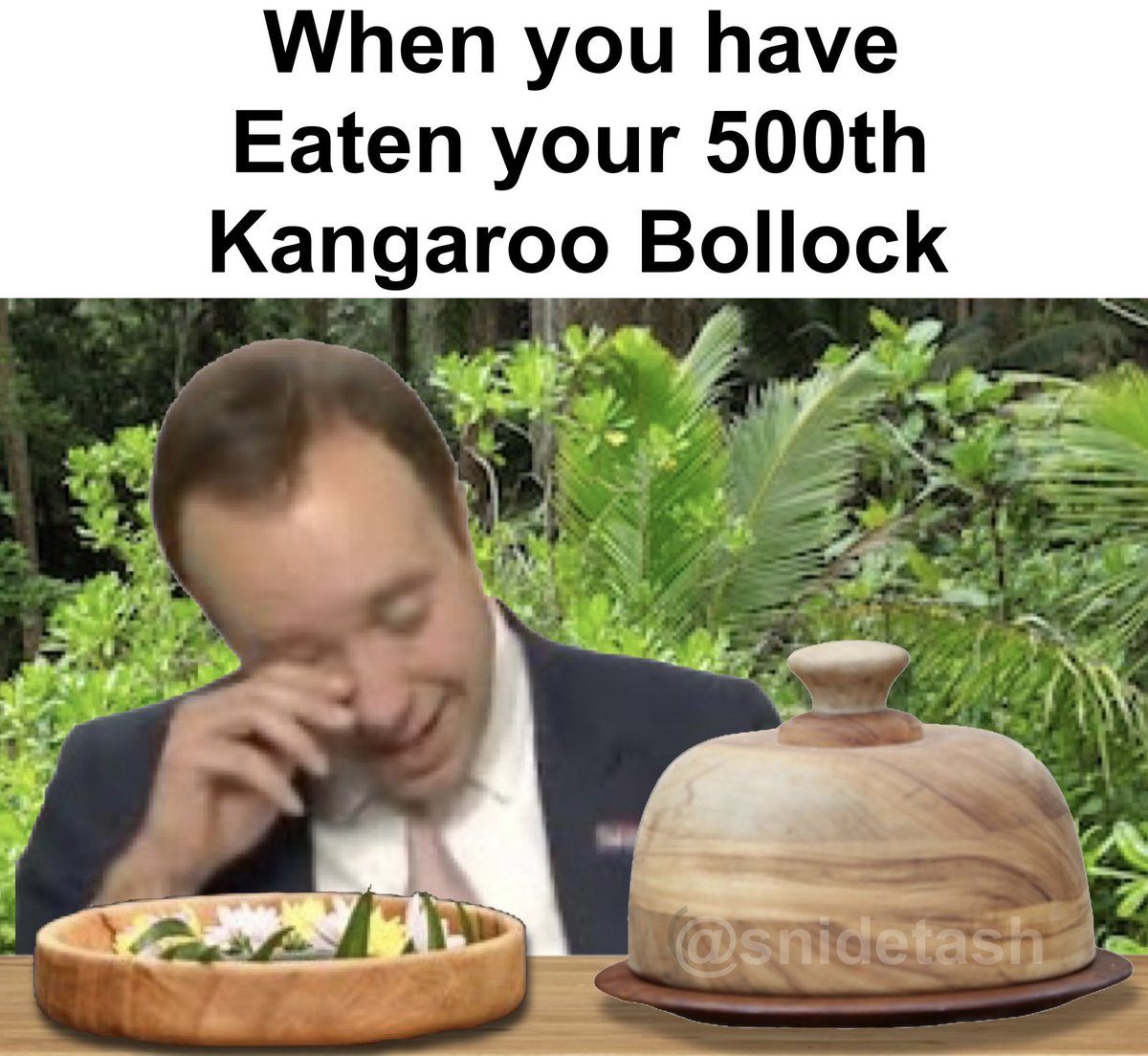 snidetash's tweet photo. #ImACeleb https://t.co/AV2XGjoSpt