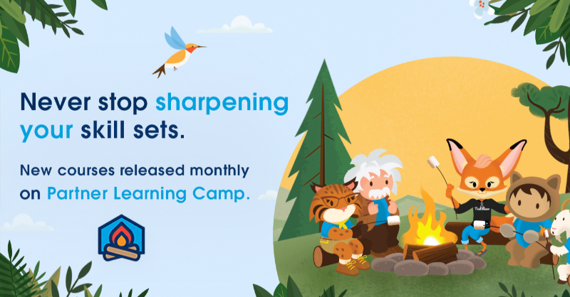 partnerforce's tweet photo. Want to check out the latest and greatest on #PartnerLearningCamp? 📝 Prove your knowledge with the Loyalty Management Accredited Professional credential or learn new skills with courses for Process Automation, MuleSoft, and more.

Dive in to see what's new. #AlwaysBeLearning