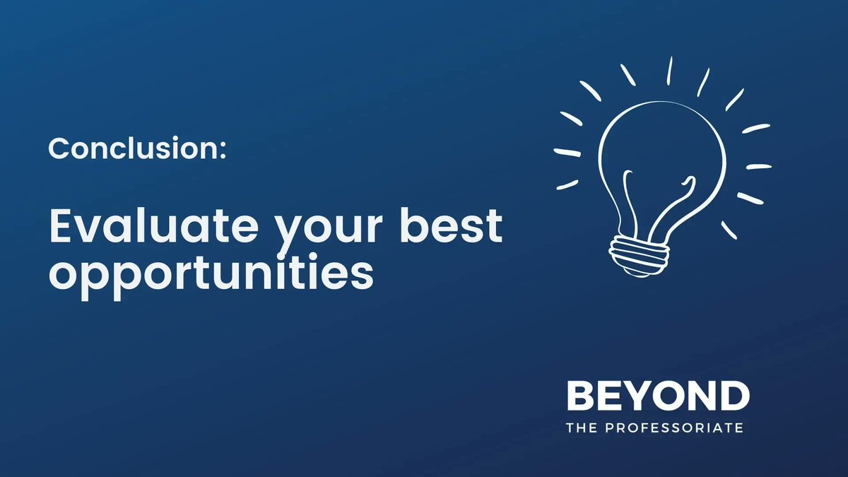 PhD leaving higher ed? Need help managing self-doubt and imposter syndrome as you look for #altac jobs? Our “Evaluate Your Best Opportunities” class can help! Get started here: buff.ly/3sUBPqz