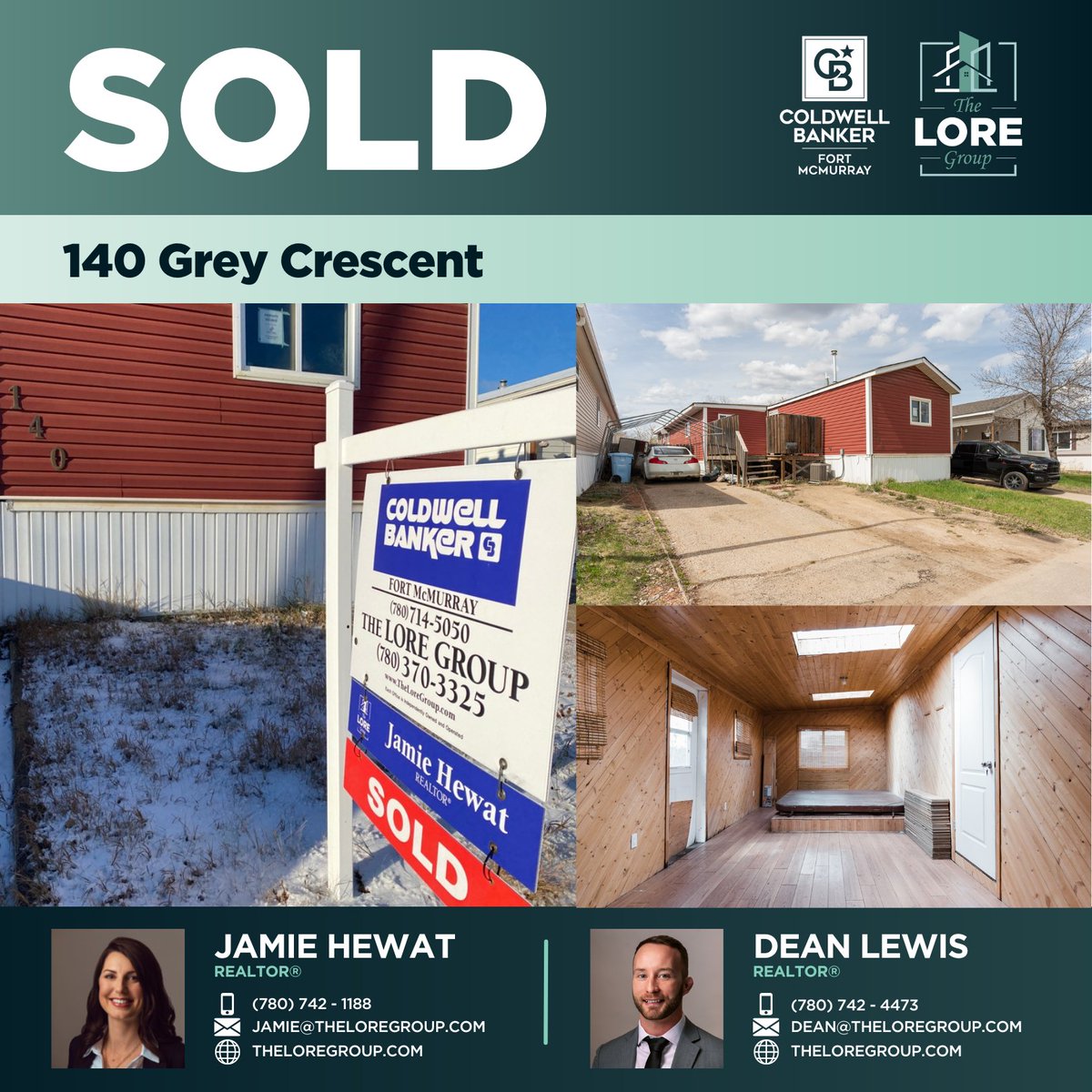 theloregroup's tweet image. 140 Grey Crescent is officially SOLD! 💙

Thank you to our amazing clients for trusting us with buying and selling your home!

If you’re looking for a sold sign on your lawn, contact Jamie Hewat at 780-742-1188 or Dean Lewis at 780-742-4473.

@CBFortMcMurray
