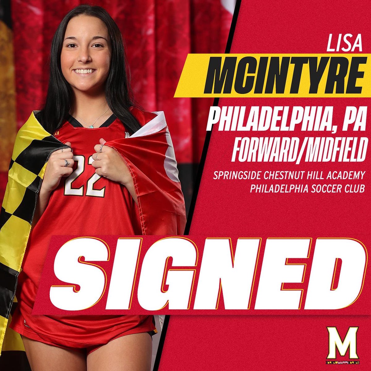 TerpsWSoccer's tweet photo. 𝐖𝐞𝐥𝐜𝐨𝐦𝐞 𝐇𝐨𝐦𝐞 🐢

Lisa McIntyre, a Philadelphia, Pennsylvania native, joins us from Philadelphia Soccer Club! We are so excited to have you join our family! https://t.co/3FEW5911WB