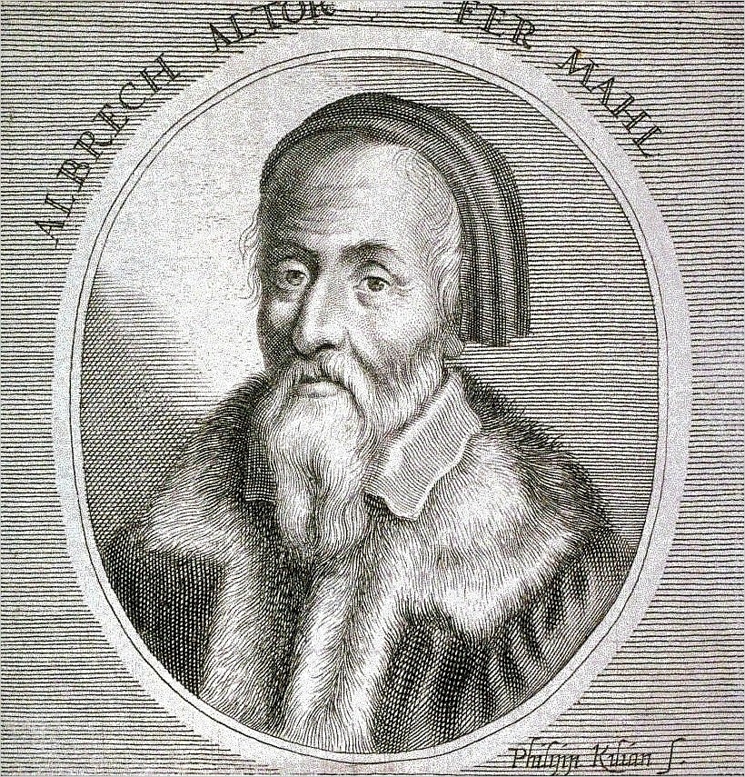 And here's Albrecht Altdorfer himself.

One can scarcely imagine how much effort was required to pai