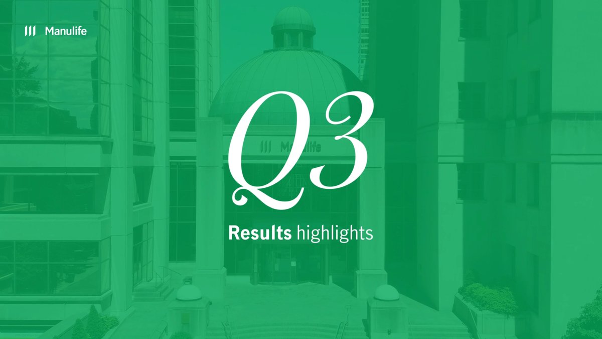 We’ve released our Q3 results. Read the news release for more details: ow.ly/32sU50LzkEo