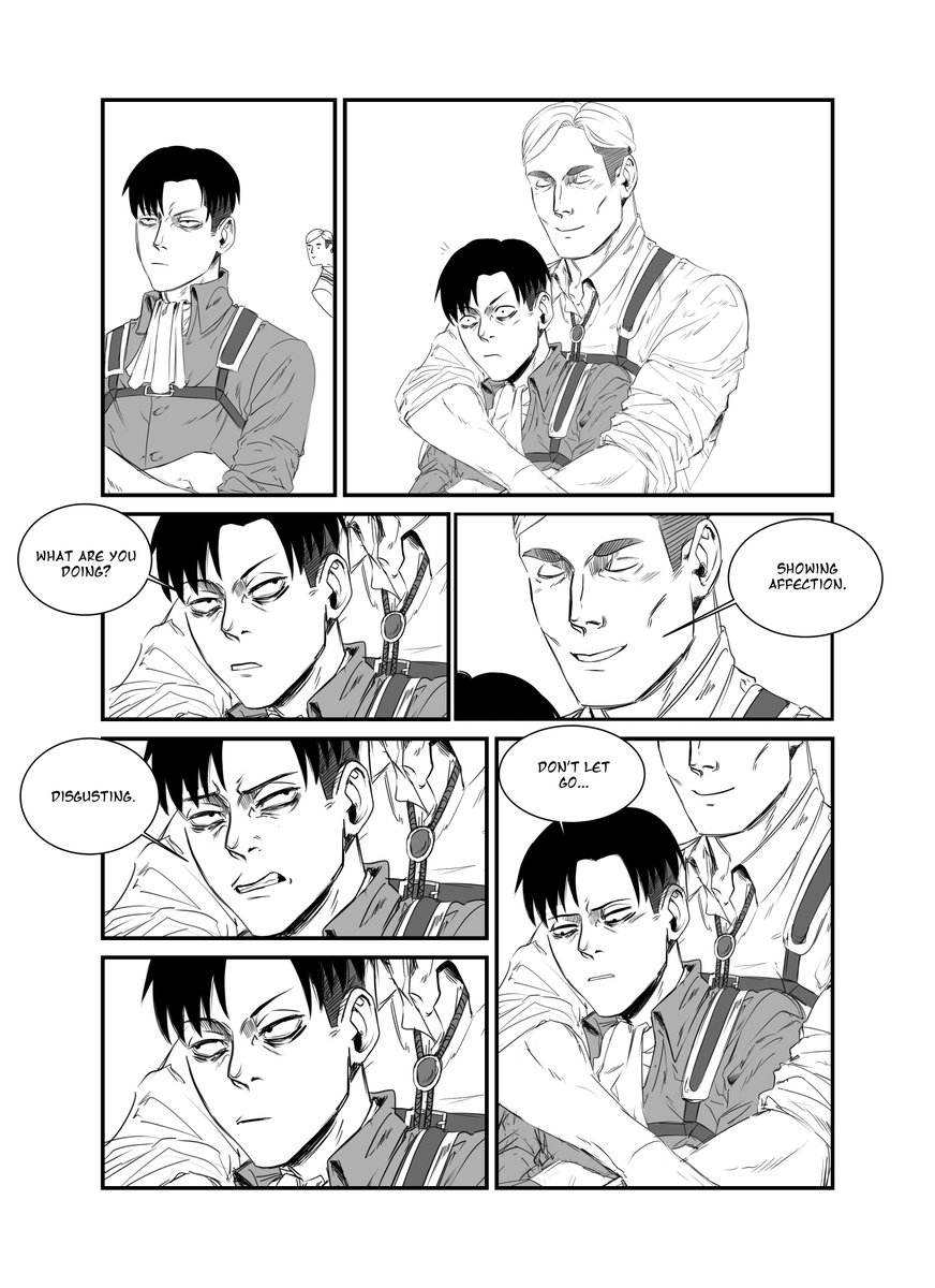 _Seven_774's tweet photo. I got inspired by this tweet, so here is a little comic 💖
(also I'm experimenting with my artstyle)
#eruri #erwinsmith #leviackerman #AttackOnTitan #ShingekiNoKyojin #art #fanart #anime #manga https://t.co/arwLLSChjH