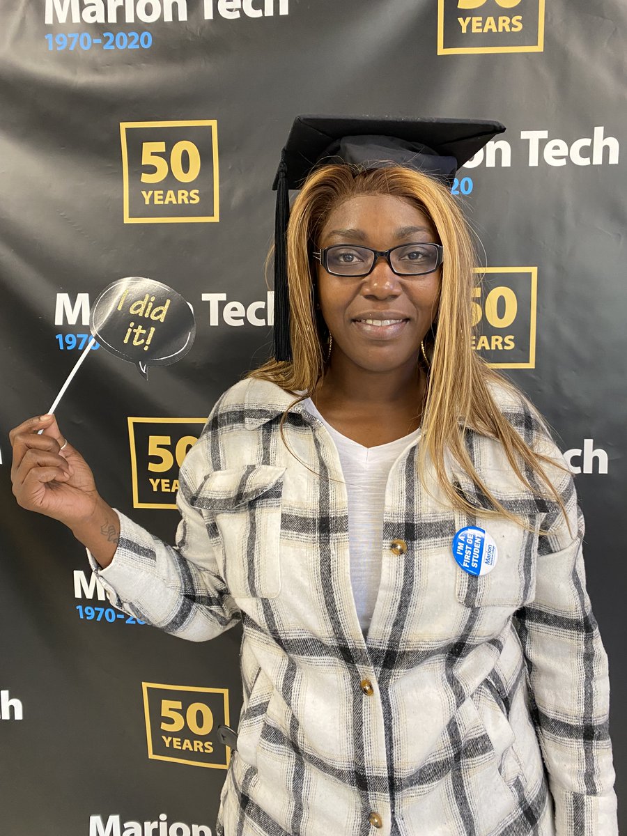 MarionTech's tweet image. When we say we welcome and #celebrate #FirstGen students and alumni, we mean it! Many of our faculty and staff are the first generation of their families to attend college, including @MTC_Pres and @bhaas54! #FirstGenCelebration #GetToNext @Go2MTC  @LauraEmerick28