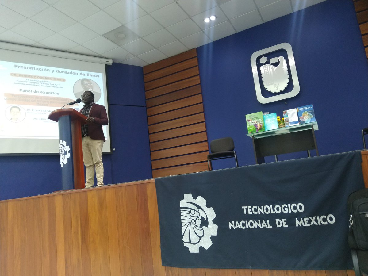 #EducaciónYTurismo En  #PresentaciónDeLibro  Managing  Crises in Tourism donde participa del Dr #KennedyOmbomboMagio investigador del <a href="/Conacyt_MX/">Conahcyt Consejo</a> comisionado en el <a href="/TecNM_MX/">TecNM</a> <a href="/TecNM_Cancun/">@TecNM_Cancun</a> #IndicadoresDeSustentabilidadTurística en la #IslaDeCozumel los principales son ambientales
