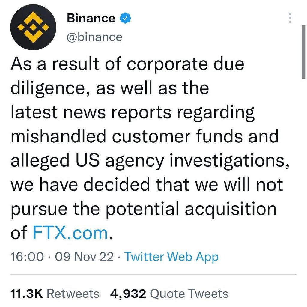 vicursor's tweet photo. Se le acabó la soga a FTX. Usando fondos de clientes sin colateral. Ahora la pregunta es que otros exchanges funcionan de la misma manera?

#ftx #binance #btc #cryptomonedas #vicursor https://t.co/6WAIwHL9d3 https://t.co/sCWrIBKtws