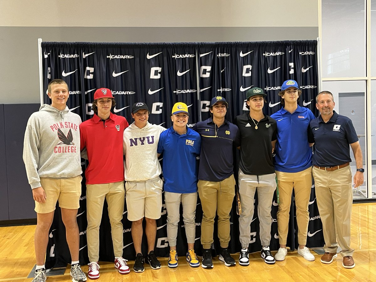 National Signing Day! Congrats to <a href="/MaroudisLanden/">Landen Maroudis</a> <a href="/MayesJustin16/">Justin Mayes</a> <a href="/GuernePaul/">paul guerne</a> @JTlong20 <a href="/alexmonile3/">alex monile</a> <a href="/blake_opie/">Blake opie</a> and <a href="/Liam_peterson32/">Liam Peterson</a> Well deserved. Never lose that focus and intensity and keep Christ first in all you do. <a href="/Calvary_BB/">Calvary Christian Baseball</a> <a href="/GregOlsen25/">Greg Olsen</a> <a href="/SportsCalvary/">Calvary Christian HS</a> #wearewarriors