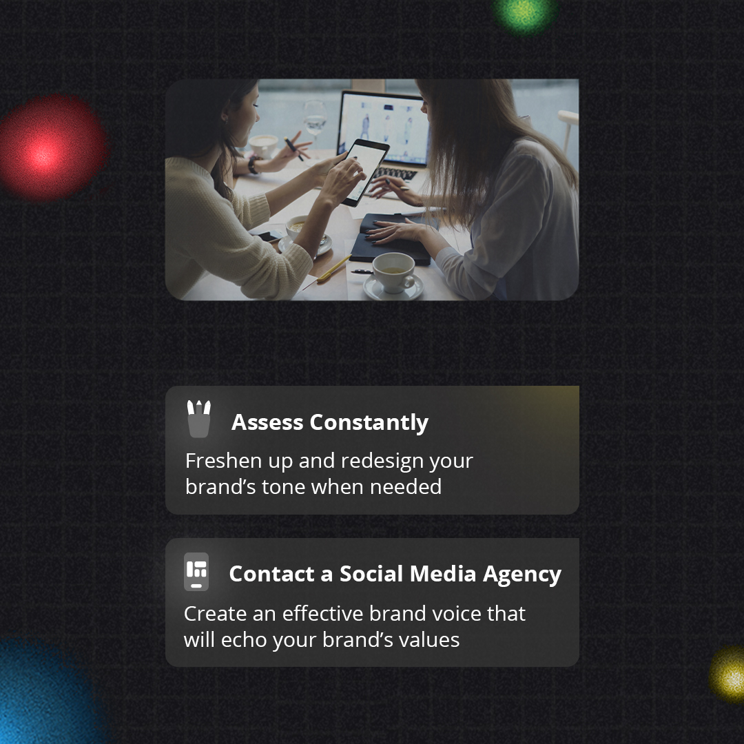 Whether you’re just starting the journey to find your brand’s voice on #socialmedia or looking to offer your audience a fresh insight into what it stands for, these #tips are for you.

Don’t forget to check out the complete guide on our blog: bit.ly/3hkVxcs 👉