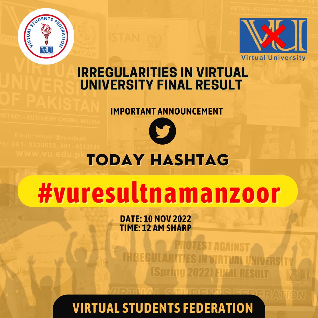 mepathfinderpk's tweet photo. Attention Students. 
Grab your keyboards and be ready we are again going to raise our voice against irregularities in the Spring 2022 Final result
#vuresultnamanzoor https://t.co/PIMCs33B0Y