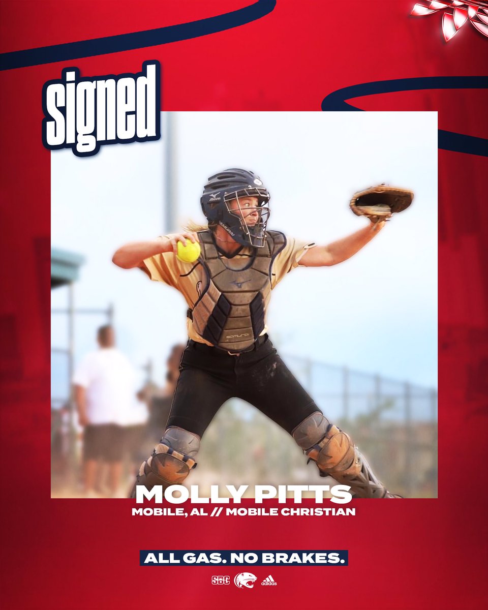 SouthAlabamaSB's tweet photo. Next up is another Mobile Native! Jag Nation! Please welcome 🏠, @mollypittss! 

#AllGasNoBrakes https://t.co/qb8i0wSqbZ