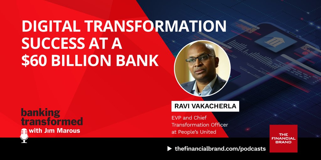 thoughtfoolme's tweet image. In this episode,  Ravi Vakacherla of @PeoplesUnited shares his perspective on where organizations should start and the roadblocks to digital transformation. bit.ly/3P4M6Kg @FinancialBrand #banking #digitaltransformation