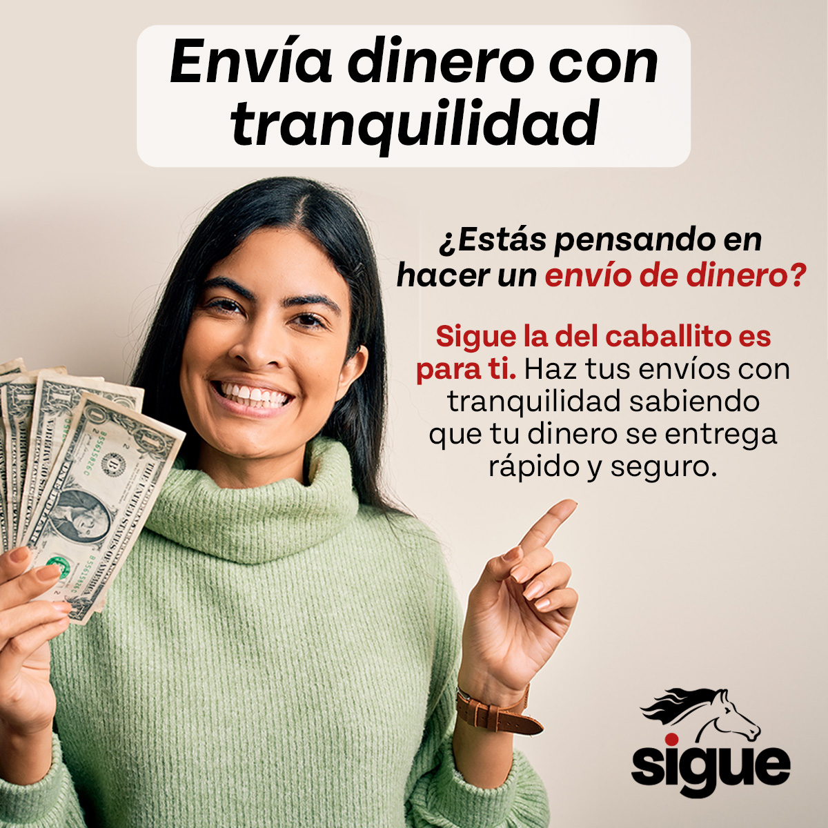 SigueCorp's tweet image. ¿Estás pensando en hacer un envío de dinero? Haz tus envíos con tranquilidad sabiendo que tu dinero se entrega rápido y seguro. 

Envía tu dinero visitando una de nuestras agencias o descarga la #SigueApp. 📲💸

#enviosdedinero #remesas  #remesasegura #moneytransfer