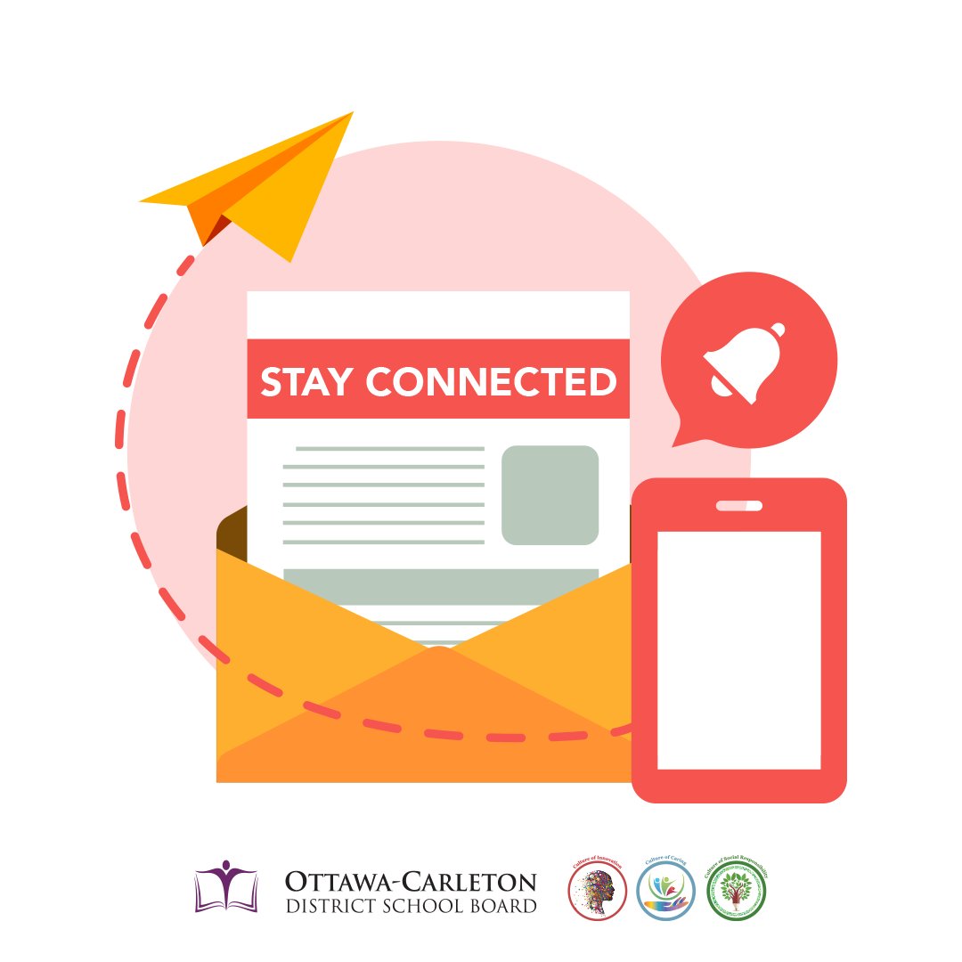 Report cards will be sent to families via email this month. If you haven't been receiving emails from your child's school or the OCDSB, please:

✅Check your spam folder
✅Update SchoolMessenger preferences
✅Contact the school to update your email address.

#OCDSBStayConnected