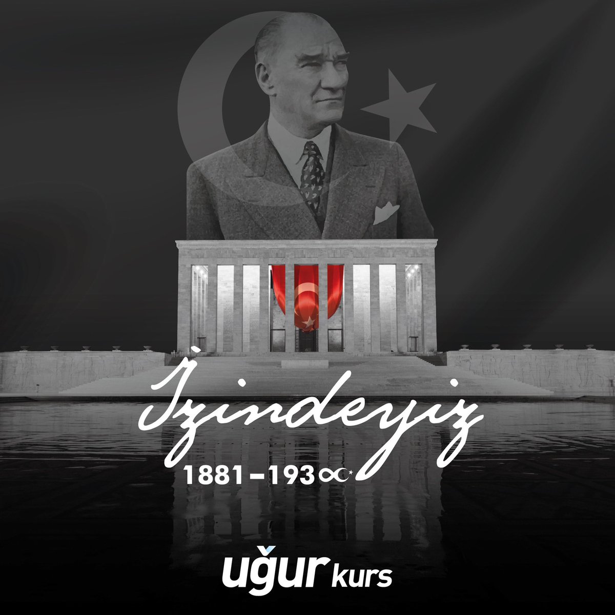 Cumhuriyetimizin kurucusu Ulu Önder Mustafa Kemal Atatürk'ü aramızdan ayrılışının 84. yıl dönümünde sevgi ve saygıyla anıyoruz.

Her zaman O'nun izinde, açtığı yolda yürümenin sözüyle... 🖤

#10Kasım