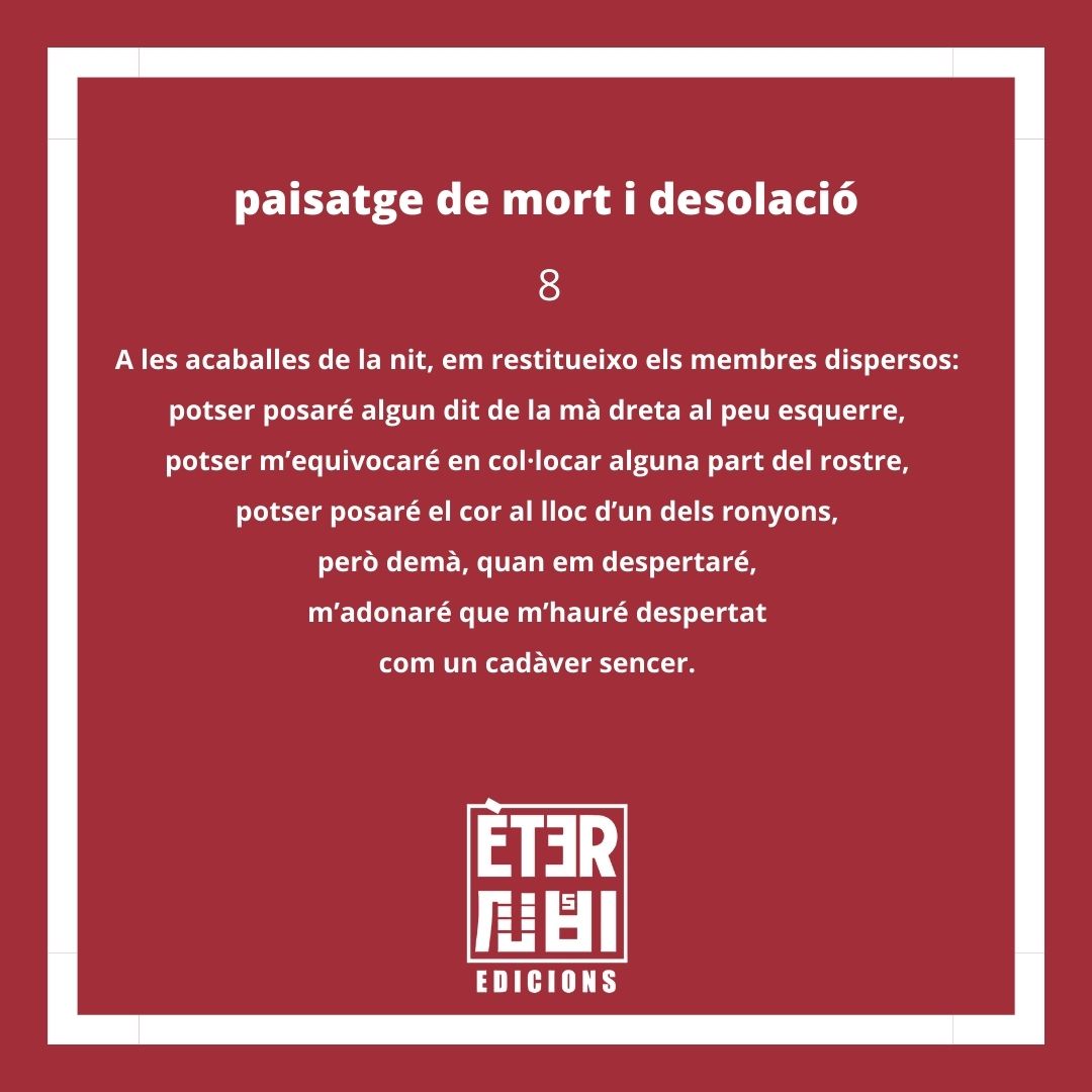 eter_edi's tweet photo. I encara de "Panorama de mort i desolació".
@GodallEdicions @pol_lenedicions @Sodepau__bcn
Que els gaudiu!
#literature #translationarabic #catalan #traduccio #arabic #rashaomran #català #mediterranean #syria #arabpoetry #contemporaryliterature https://t.co/H23gfXsXTi