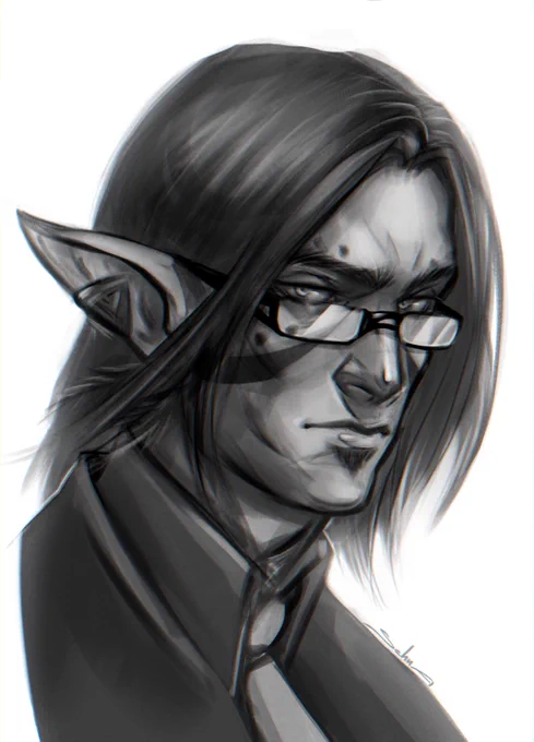 Korvus Sketch for #ffxiv #ffxivart 