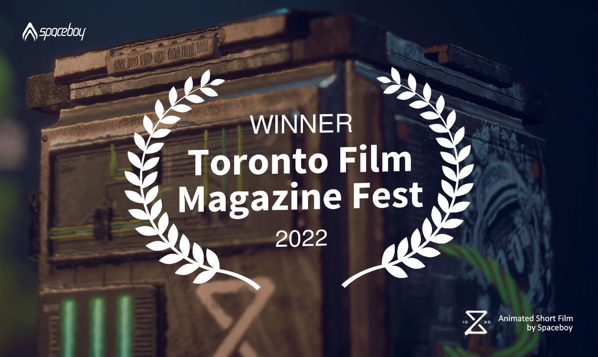 SpaceBoyMX's tweet photo. 🎬✨10:35 ¡Ganamos! en la categoría de Best Animation en el festival #TorontoFilmMagazineFest
🖤☄⏳🤩
#wearespaceboy #cortometraje #art #illustration #animation #3d #VR #motioncapture #vicon #mocap #RubénZamoraActor @WCMMexico #Erik_vFragoso #ManuelCoe #AmeliaVega https://t.co/Ml0VqsOI0M