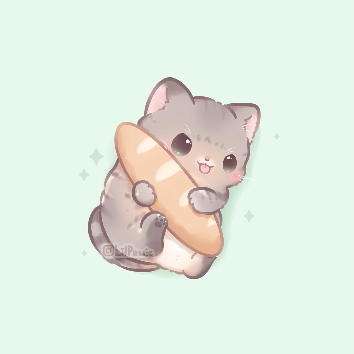 LilPawie's tweet photo. Hi #artistsontwitter ! I draw cute and chubby animals 🥺💖 Mostly cats 😆 https://t.co/qzVGyTeB79
