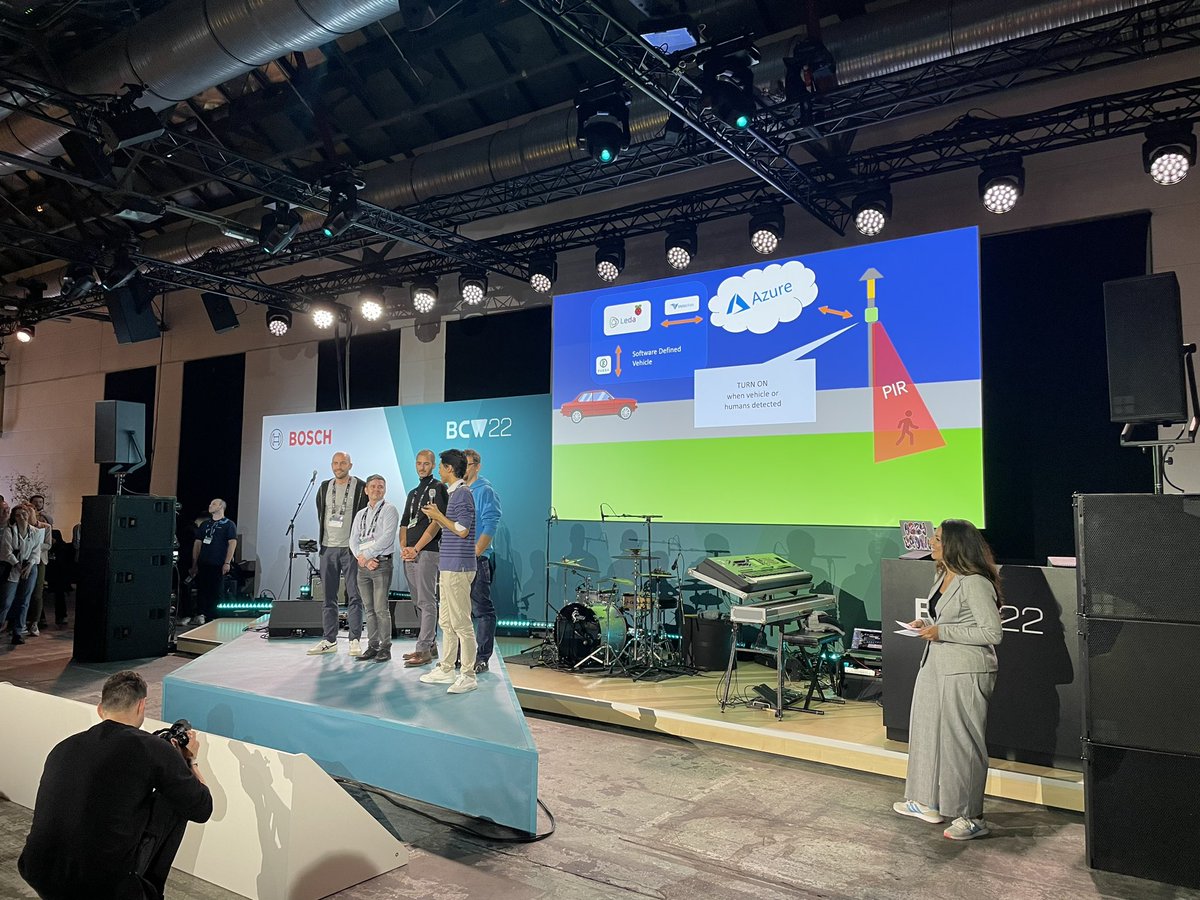 Second finalist of the SDV Hackathon at #bcx22 Team 7even! Smart street lights open source solution #hackathon #eclipseleda #boschio #sdv #softwaredefinedvehicle #eclipsefoundation