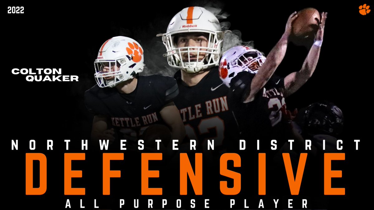 KettleRunFB's tweet image. One of the best defenders in the Northwestern District, we are pleased to announce that Colton Quaker (@Colton04558304) was selected as 1st-team All Purpose Defender. This is the 2nd consecutive year he has been recognized as a 1st-team defensive player.

#ALLDistrict
#RollCougs