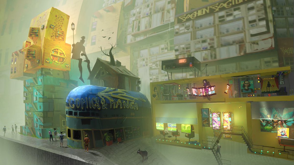 metropolisworld's tweet photo. Shonen, Isekai, Sports, Space Pirates, War-like Chefs, Time-Traveling Animals, and more ✍️ 

Anything can be interesting, and nothing is too weird at Celeste’s premier comic and manga 
shop: Manga Mania 👾 

Be mindful of otakus. They hide in reading rooms for days on end 🤫 https://t.co/kMozod7BS8