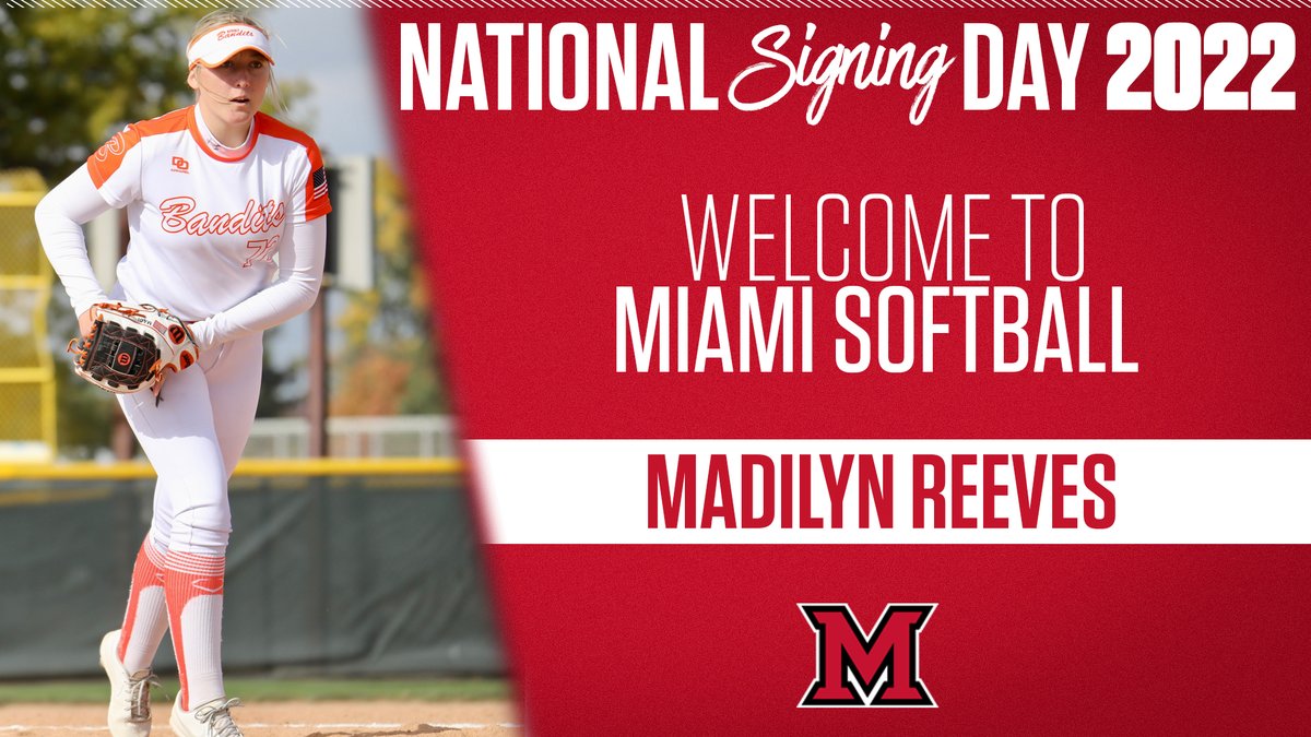 Miami Softball (@miamioh_sb) on Twitter photo Welcome to <a href="/MadiReeves18/">Madi Reeves</a> from Yorkville High School, Yorkville, Ill.!
#RiseUpRedHawks #GraduatingChampions Welcome to <a href="/MadiReeves18/">Madi Reeves</a> from Yorkville High School, Yorkville, Ill.!
#RiseUpRedHawks #GraduatingChampions