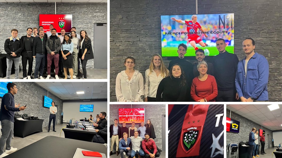 Today @PalaisSports #SponsorshipActivations presentations by <a href="/MSc_ISEM/">MSc International Sport & Event Management</a> students for <a href="/RCTofficiel/">RCT – Rugby Club Toulonnais</a> with <a href="/EddyToumoun/">Eddy Toumoun</a> and <a href="/Indaye34/">((( Félix Indaye )))</a> #learningbyacting cc <a href="/cedric_ghetty/">Cédric Ghetty</a> <a href="/VMangematin/">Vincent Mangematin</a> <a href="/romaingiraud02/">Romain Giraud</a> <a href="/TChatelard/">Thibaut Chatelard</a> <a href="/StefDray/">Stéphane Dray</a> <a href="/jpdanglade/">Danglade JP</a> <a href="/FrancoisPesenti/">François Pesenti</a>