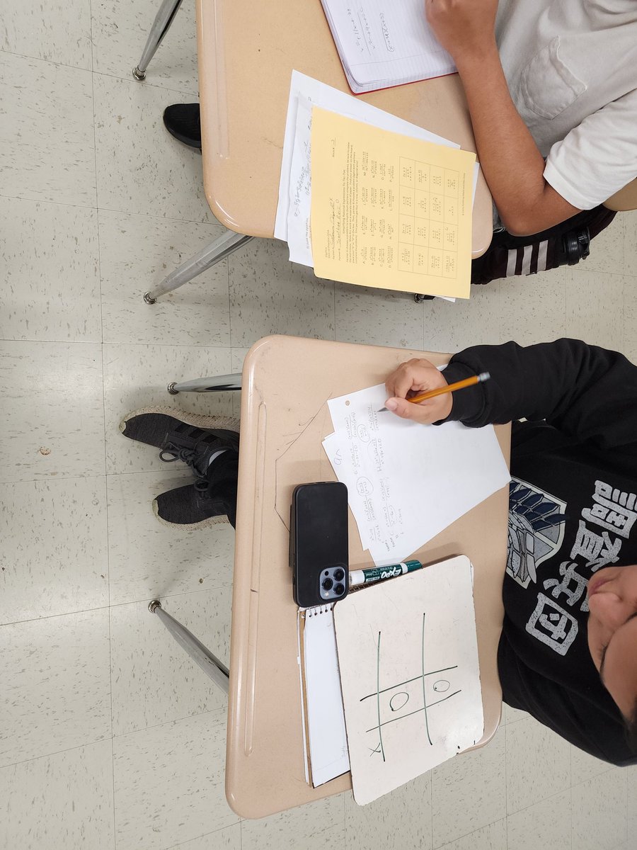 GallionDailey's tweet photo. Math 3 students worked on Simplifying Rational Expressions Tic-Tac-Toe as our test review. Competition was at an all time high. https://t.co/EUoZ6S4HGM