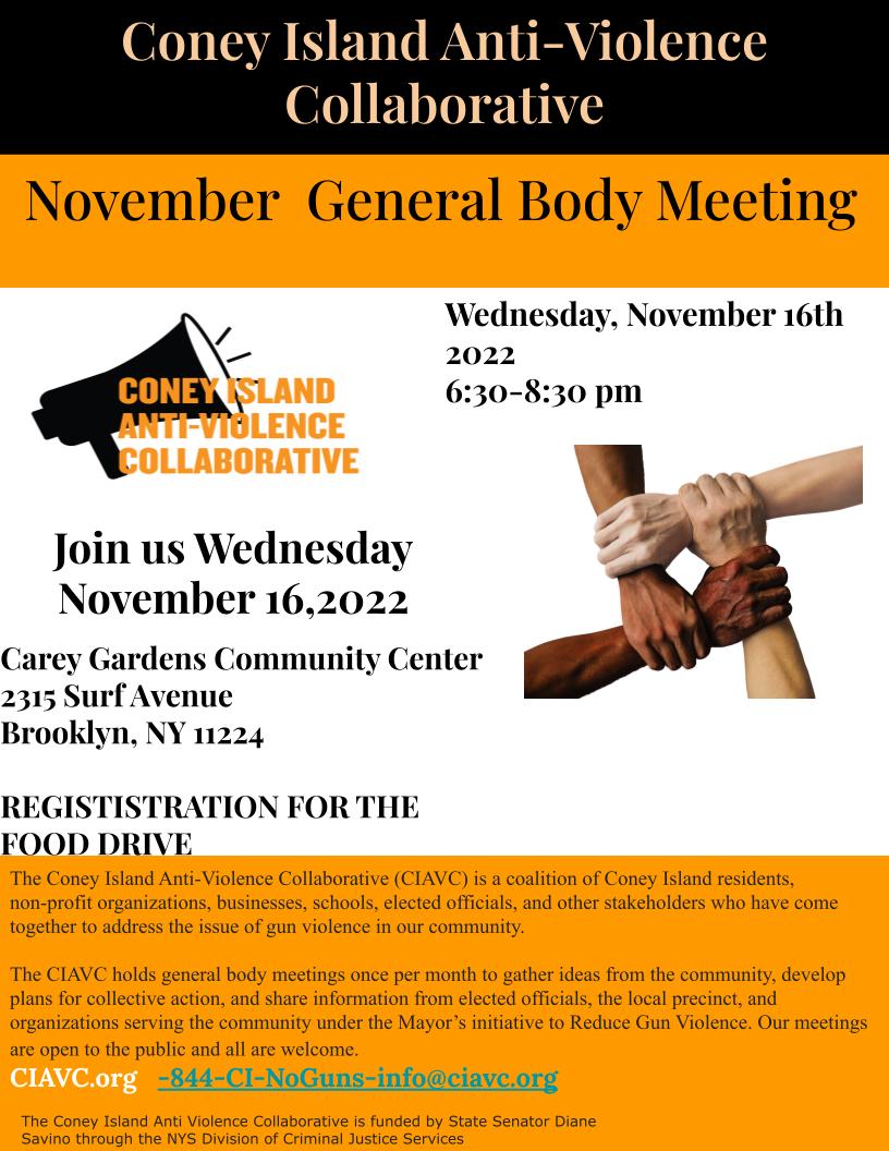CIAVC_'s tweet photo. November CIAVC General Body Meeting.

NOVEMBER 16,2022 https://t.co/rxW4y2cYvz