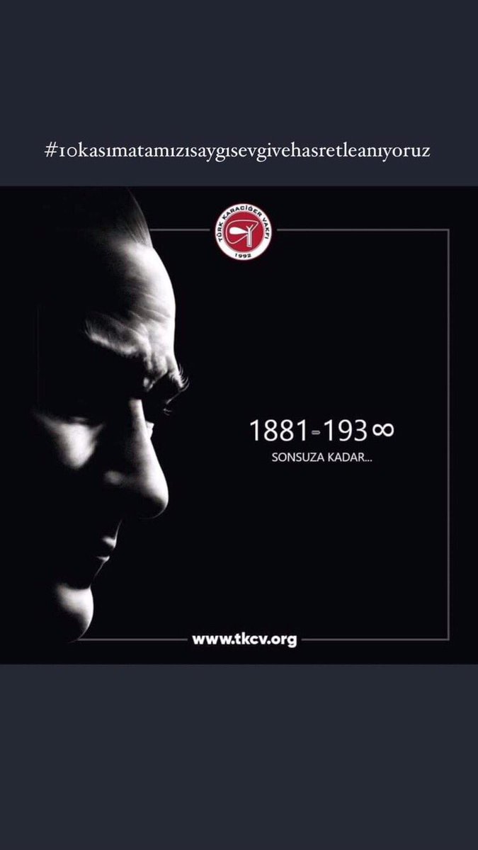 TurkKaracigerVk's tweet photo. Ulu önder Mustafa Kemal Atatürk’ü vefatının 84. yıl dönümünde saygı minnetle anıyoruz. #10kasımatatürküanmagünü 
#10kasımatamızısaygısevgivehasretleanıyoruz 
#10kasim1938seninölümsüzlüğündüratam #tkcv #türkkaraciğervakfı🇹🇷 https://t.co/S7lRZqLsEK