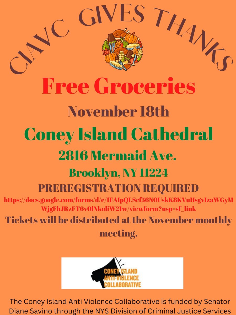 CIAVC_'s tweet photo. CIAVC GIVES THANKS FREE GROCERIES 🍂
                     Registration Link Below

https://t.co/nIpATBdp5M

PICK UP REGISTRATION TICKET AT CIAVC NOVEMBER GENERAL BODY MEETING 11/16/22 https://t.co/tnLOwBgGmJ