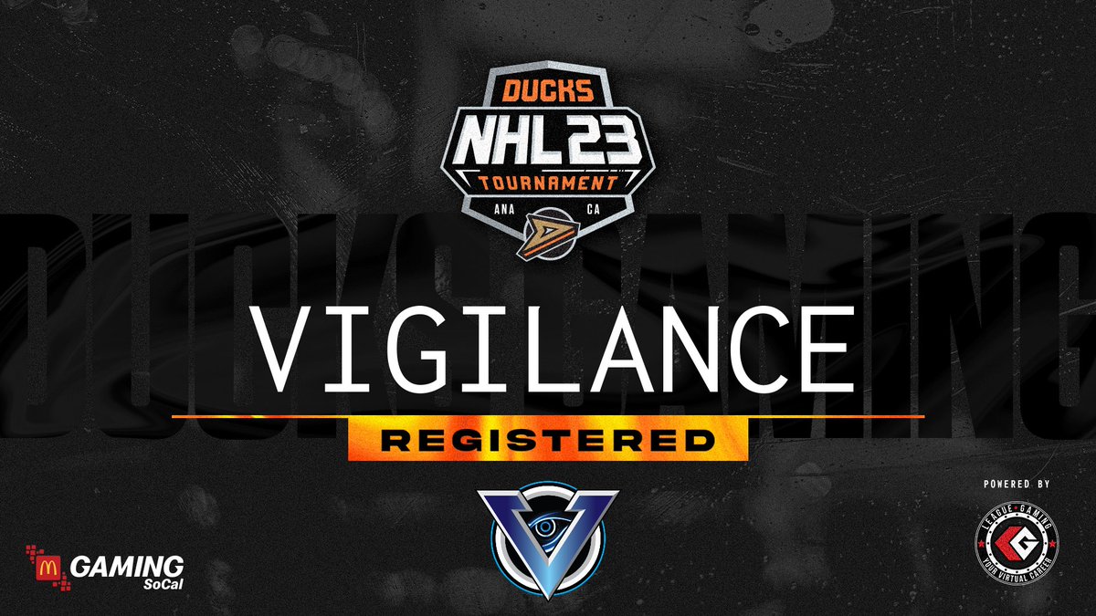 VigilanceNHL's tweet photo. Our official roster for the
@NHLDucksGaming x @leaguegaming
#NHL23 Launch Tournament

LW: @LNDxGeorgio 
C: @Leveskii 
RW: @toto2494 
LD: @RawJuiice 
RD: @jofa 
G: @FRIKS99 

Utils
@Sphyze_ 
@OSparz 
@NBD_l_Karma_l https://t.co/pjte7H2YdL