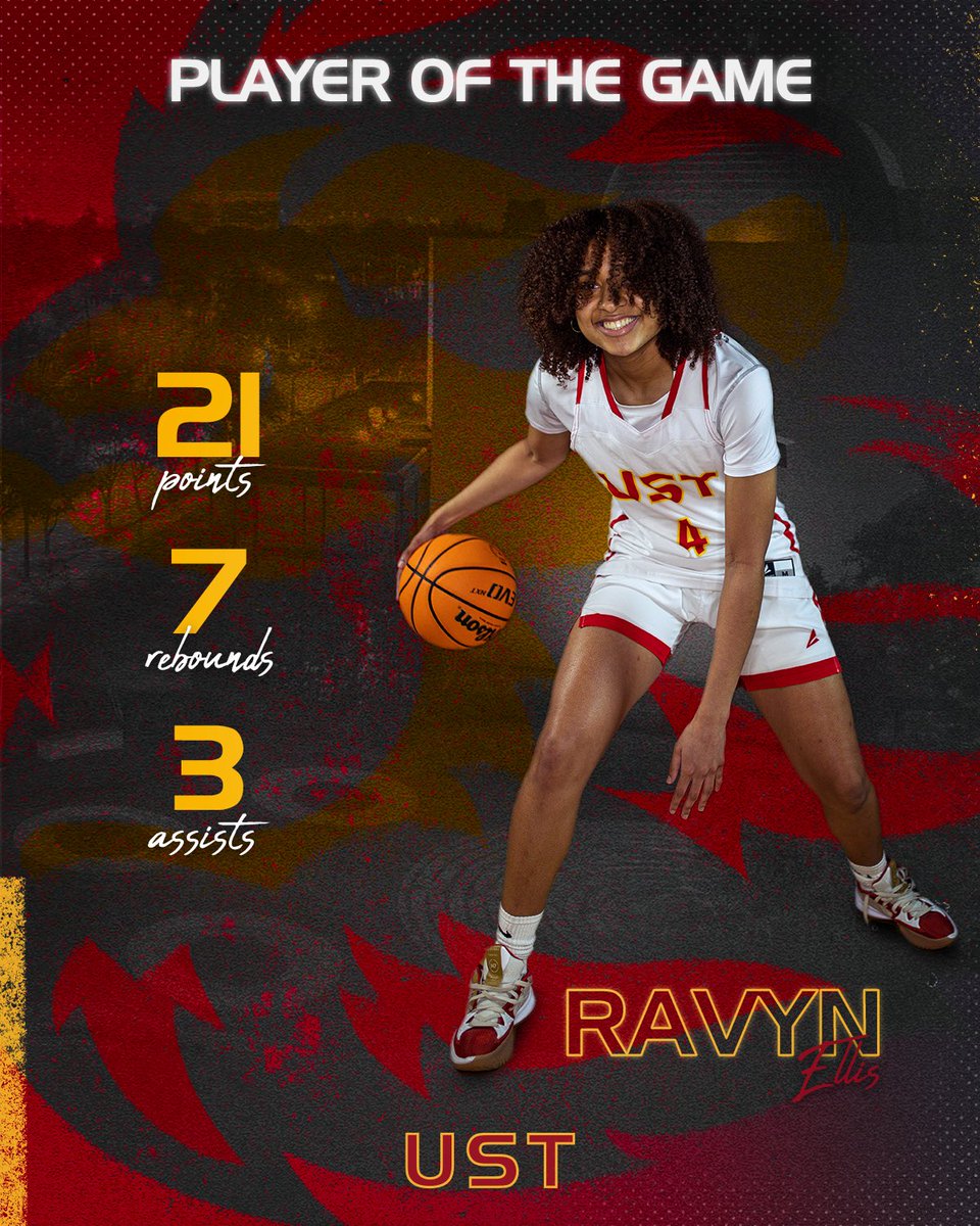USTWBB's tweet photo. FINAL SCORE⬇️
64 🦁USTWBB
75 Southwest

🏀PLAYER OF THE GAME
🔥Ravyn Ellis🔥 https://t.co/IEqRGTdwqv