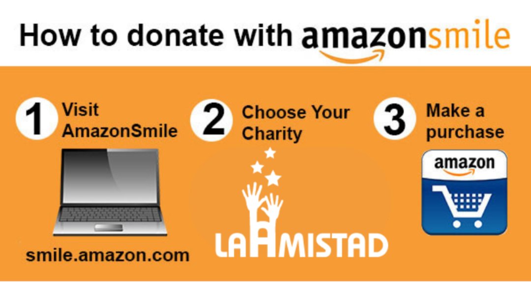 LaAmistadInc's tweet photo. It's about to be that #shoppingspree time of the year!
When you shop on Amazon Smiles and choose #LaAmistad as the nonprofit of choice, you are putting a smile on our students' faces 🙂
Do your holiday shopping at https://t.co/OgJ6GCrgMY today! &amp; choose #LaAmistad #AmazonSmiles https://t.co/VShOlvHY9z