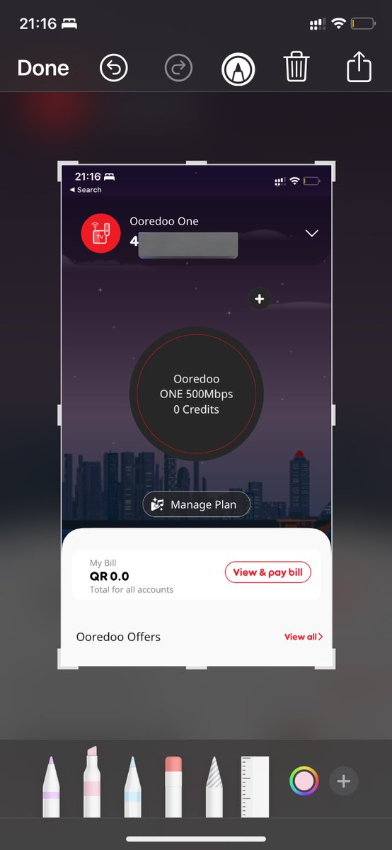 ParvezVkd's tweet photo. Hi @OoredooQatar @OoredooCare 

I have a plan for 500mbps and your connection doesn’t go above 100 at anytime. Made several complaints .. Why this mess? #ooredoo #qatar #complaint https://t.co/WG8qB60PQu