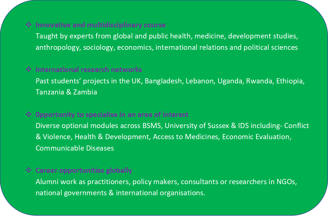 GlobalHealthMSc's tweet photo. What sets us apart?

Watch our video with staff and students to find out more: https://t.co/EtBi8uaZ3T

@BSMSMedSchool @BSMSOutreach @bsmsalumni @GlobHealth_BSMS @SfGH_BSMS https://t.co/gBg1pmtKCZ
