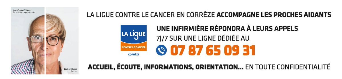 ligue_19's tweet photo. Proches aidants 👥 La Ligue vous accompagne. 
Si vous accompagnez une personne touchée par le cancer, quels que soient vos besoins ou attentes, appelez 📞 07 87 65 09 31. Une ligne dédiée pour vous répondre, 7 jours sur 7.  Ou bien par mail via sylvie.pasquies@ligue-cancer.net https://t.co/XnzRhcmIRG