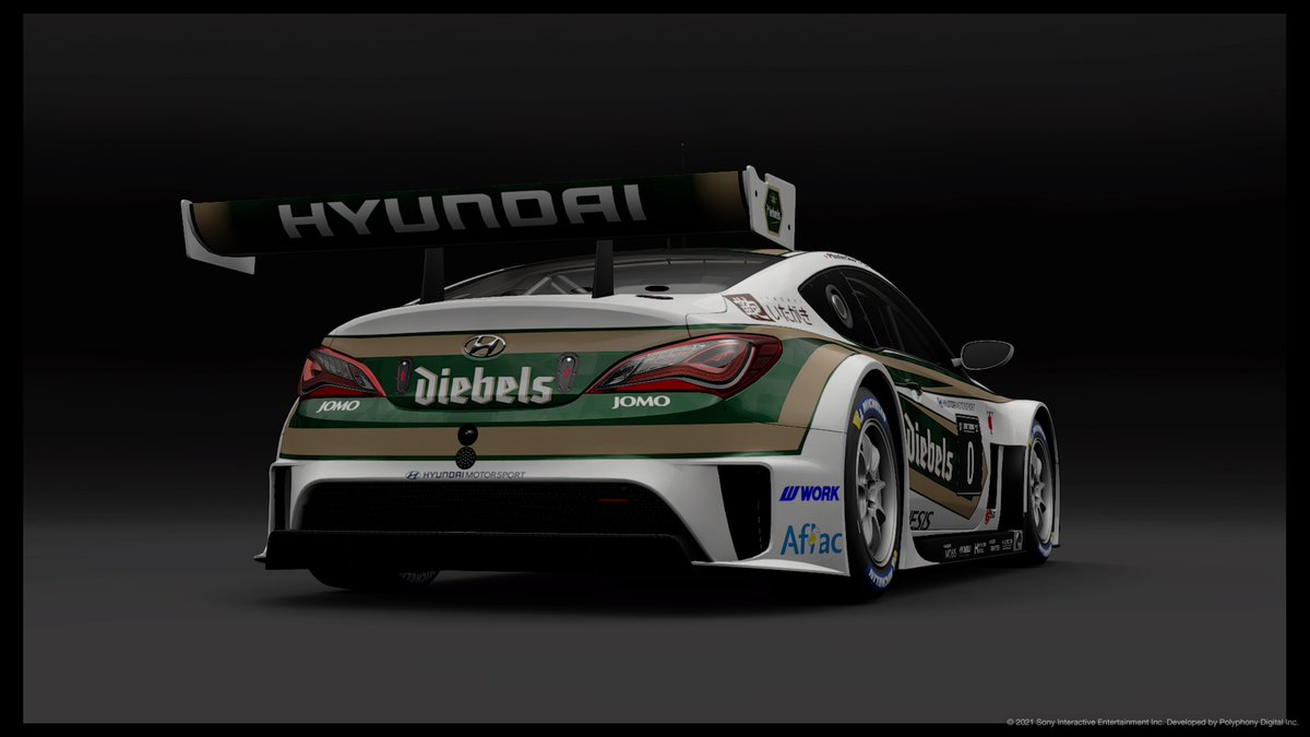 photeckers00's tweet photo. #GTSport #GTSlivery 「Genesis Coupe N GT3 Ver. Diebels」。ディーベルズリバリー第10弾。2年前の5月初旬制作。タグ、#diebels #hyundai 。 https://t.co/MCnlIm3at7