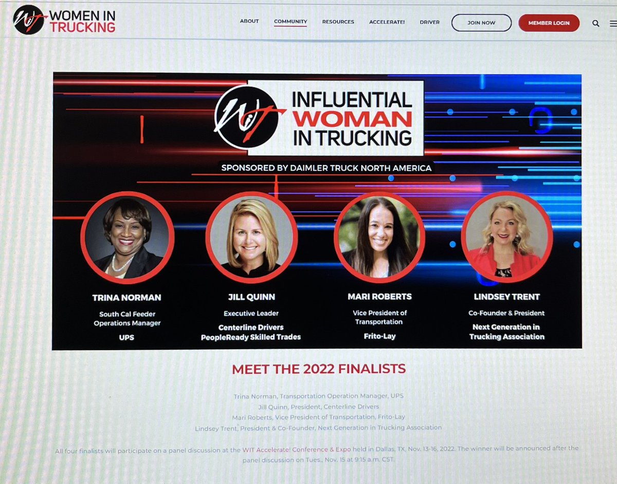 Our very own Director of Feeder Operations in Socal, West Zone <a href="/divine2wincom/">Trina Norman</a> is a 2022 Finalist #influentialwomenintrucking for <a href="/WomenInTrucking/">WomenInTrucking</a> award! <a href="/Shelby2017goair/">Shelby Jackson-Fox</a> <a href="/Roberta_UPS_Air/">Roberta Air at UPS</a> <a href="/SelenafromUPS/">Selena Garza</a> <a href="/SoCalSoUS/">SoCal - Women in Operations</a> <a href="/UPSOntarioDDST/">UPSOntarioDDST</a> <a href="/UPSAirlines/">UPS Airlines</a>