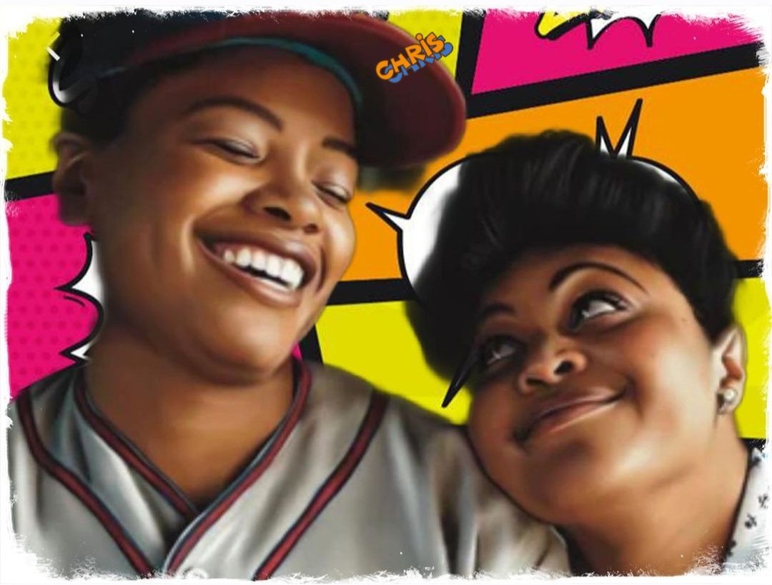 Max & Clance 💙 Version B.D @chanteadams #Gbemisolaikumelo #aleagueoftheirown #ALOTO #fanartofyourown @LeagueOnPrime