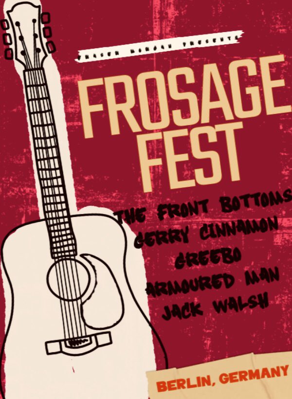 FantastivalP's tweet photo. In our new podcast @FraserMorganUK chose these acts for his #FrosageFest Fantasy Festival:🎫🎵👏
Headliner: @TheFrontBottoms
Pre Headliner: @GerryCinnamon
Midway Madness: @greeboband
Super Seconds: @armoured_man
Opening Act: #JackWalsh
▶️https://t.co/bOzsGHxQLc
Turn it on!🎧 https://t.co/WDVkeky4VP