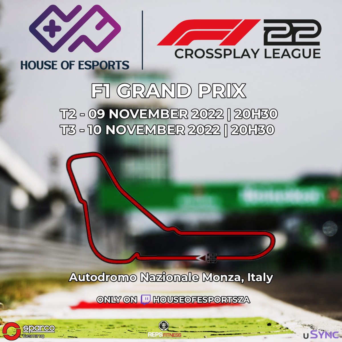 HouseofEsports4's tweet photo. Tier 2 is live. Come join us for an epic race!!!
Caster @Skeksys
Link : https://t.co/SCCwPVWVmF
#HOEF1 #F122 #simracingza #gamingza #eSportsza https://t.co/vS0ZA41iP3
