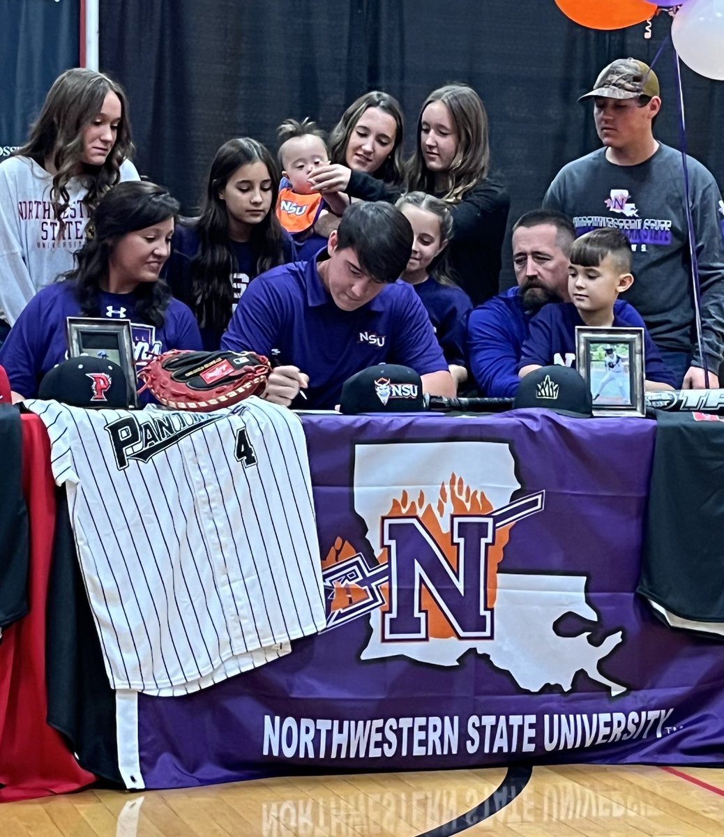 Congratulations to Parkway baseball Zach Schoenborn on signing with Northwestern State