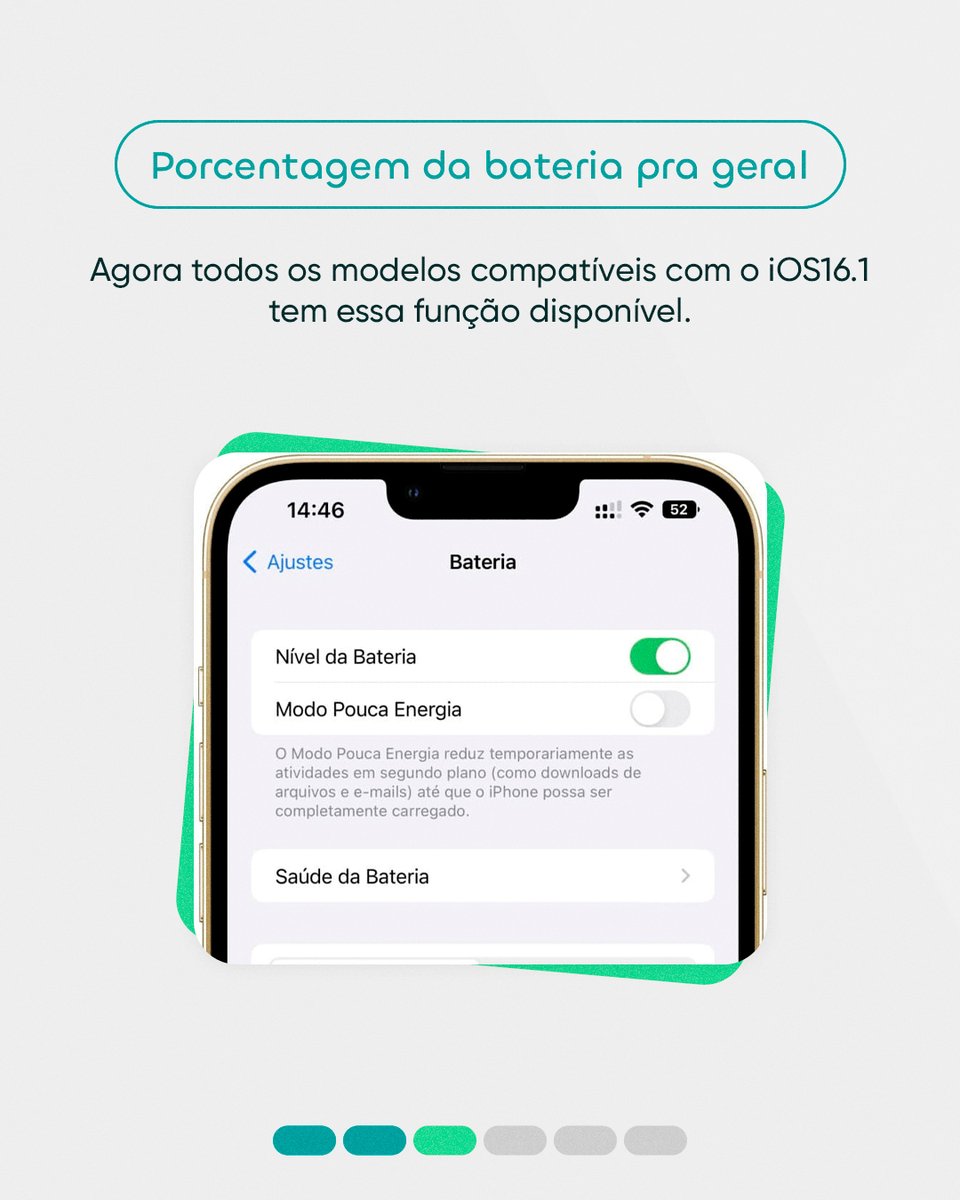 allu_oficial's tweet photo. Bora atualizar?
O #iOS16.1 já tá disponível para download:
Ajustes > Geral > Atualização de Software. Toque em Atualizações Automáticas e ative "Baixar Atualizações do iOS". Ative "Instalar Atualizações do iOS".E pronto! Seu iPhone atualiza pra a versão mais recente.
#allugator https://t.co/GNuLY1Ecl0
