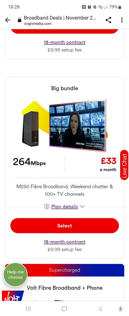 Jaimemariem's tweet photo. @virginmedia I contacted virgin today as I'm out of contract on 14/12 and the amount they want to charge me is ridiculous. Spoke to 2 agents (no complaints), as a new customer I can get deal in image attached and as existing for 5 years I'm losing services and still paying more! https://t.co/NiLafqbt0e