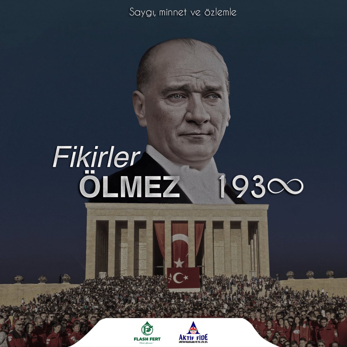 Vefatının 84. yılında Cumhuriyetimizin kurucusu Mustafa Kemal Atatürk’ü sevgi, saygı özlemle anıyoruz.
 🙏🏼🇹🇷

#10kasım #atatürk #mustafakemalatatürk #Sensiz84YılÖzlemle
