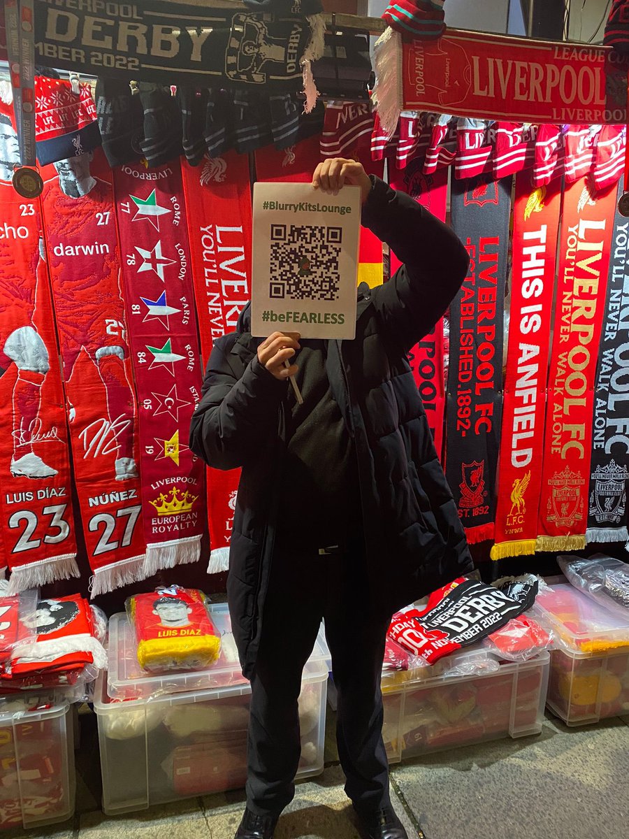 Fearless_BKL's tweet photo. #FEARLESS faction is being posted all around Anfield tonight ahead of @LFC EFL cup game! We are based at the famous KOP end! 🔥😍

#BlurryKitsLounge #beFEARLESS 

@BlurryKits @KitsAnonymous 

#NFT #CNFT #ANFIELD #THEKOP https://t.co/RYNurubfmL